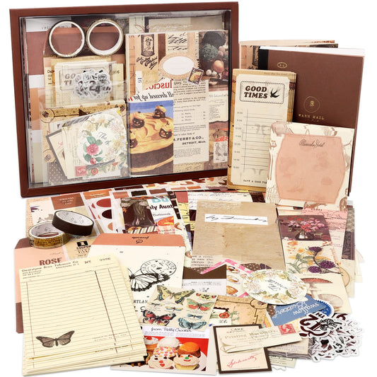 Vintage Aesthetic Scrapbook Kit